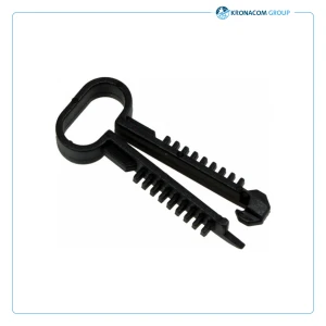 Pontet cheville rond noir – par 100 ( Fiala)